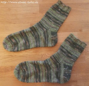 Fertige Toe-Up-Socken Paarbild